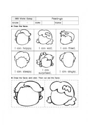 English Worksheet: Feelings