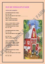 English Worksheet: UNCLE HEDYS FARM/ Group session