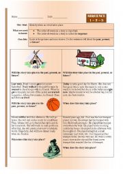 English Worksheet: Comprehension: Sequence