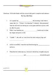 English Worksheet: Body Parts