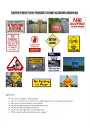 Signs & Notices - ESL worksheet by helenap