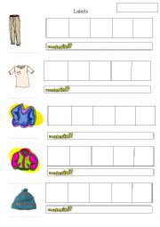 care label worksheet