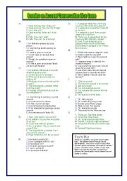 English Worksheet: Conversation Dice Game: Bank Version