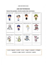 English Worksheet: JOBS AND PROFESSIONS