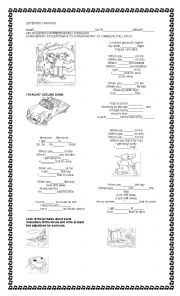 English Worksheet: stwart Little song