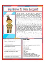 English Worksheet: My name is Sam Keyanee