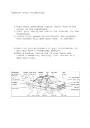 English Worksheet: Improving your vocabulary