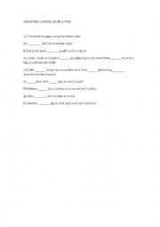 English Worksheet: GRAMMAR EXERCISE (SIMPLE PAST)