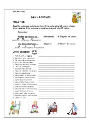 English Worksheet: Present Simple