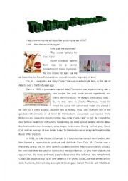 English Worksheet: The history of Coca-cola