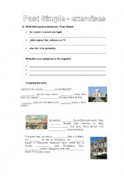 English Worksheet: Simple Past exercises