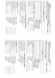 English Worksheet: 9TH GRADE - ENGAGE BOOK LESSONS 7 AND 8
