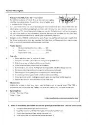 English Worksheet: Teens meeting places
