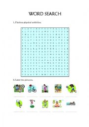 sports word search