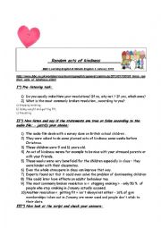 English Worksheet: Listening; New year resolutions