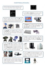 English Worksheet: A brief history of consoles