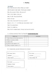 English Worksheet: Worksheet