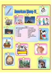 English Worksheet: American Slang-11