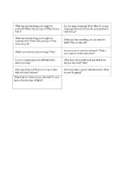 English Worksheet: Shopping