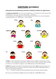 English Worksheet: Emotions