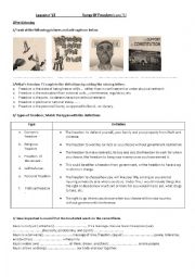 English Worksheet: Songs of freedom, by C.Santana