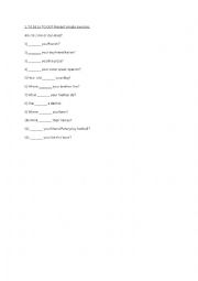 English Worksheet: TO BE or TO DO? Present simple exercise