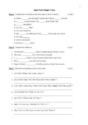 English Worksheet: Past Simple Tense