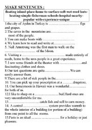 English Worksheet: vocabulary study
