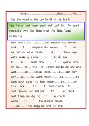 English Worksheet: Rhym word