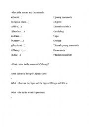 ice age 4 movie worksheet