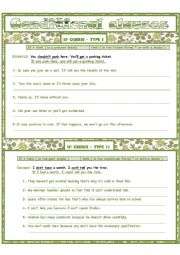 English Worksheet: Conditional clauses
