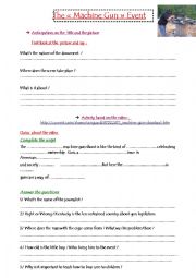 English Worksheet: The Machine Gun Event 