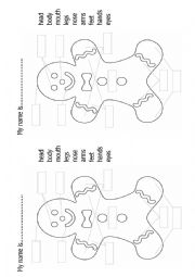 Gingerbread man Body parts