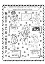 English Worksheet: WHO IS WHO? PART 01