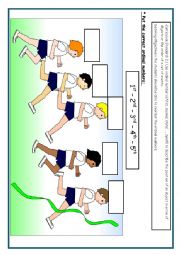 English Worksheet: Ordinal Numbers