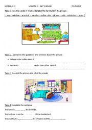 English Worksheet: Alys house