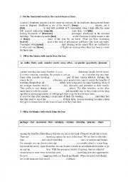 English Worksheet: 3rd year exam lang 
