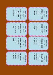 English Worksheet: taboo game 2