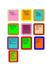 English Worksheet: SPEAKING CARDS