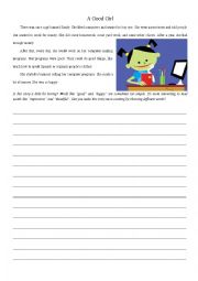 English Worksheet: Sandy the Entrepreneur