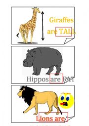 English Worksheet: Describing animals flashcards 2/4