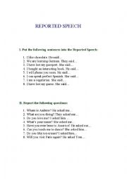 Reported speech
