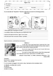 English Worksheet: ENGLISH TEST