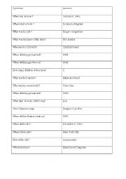 English Worksheet: John Lennons biography