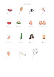 body parts test