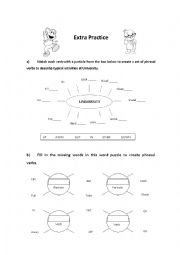 English Worksheet: Phrasal Verbs Worksheet