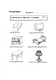 English Worksheet: In On Under