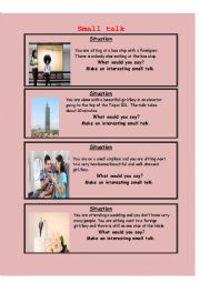 English Worksheet: Small talk