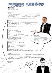 English Worksheet: Mirrors Song - Justin Timberlake