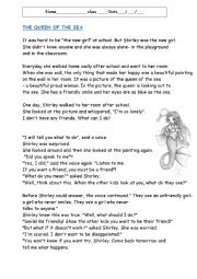 English Worksheet: The queen of the sea